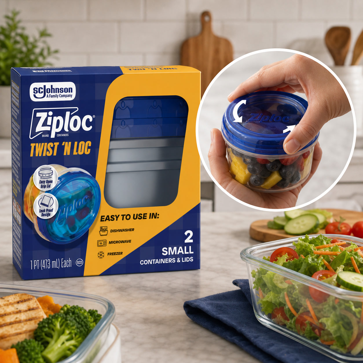Meal Prep Containers - Recipientes de Almacenamiento de Alimentos con
