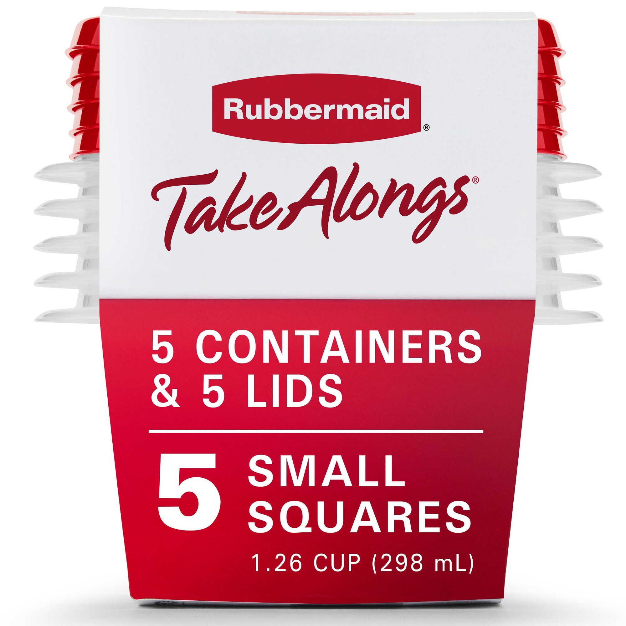 Meal Prep Containers - 5 recipientes para almacenamiento de alimentos