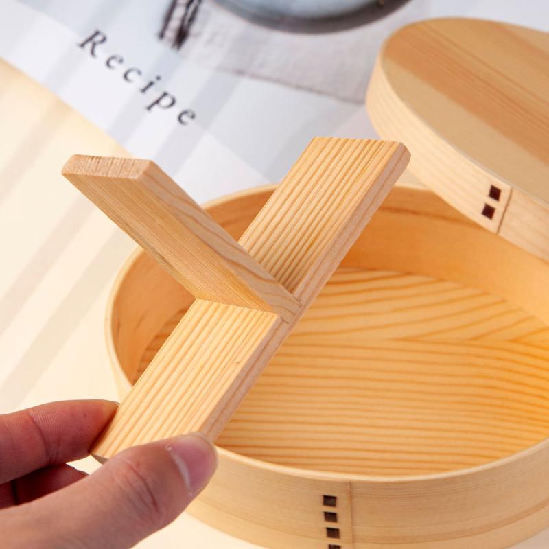 Meal Prep Japanese Food - Lonchera de Madera Estilo Japonés para