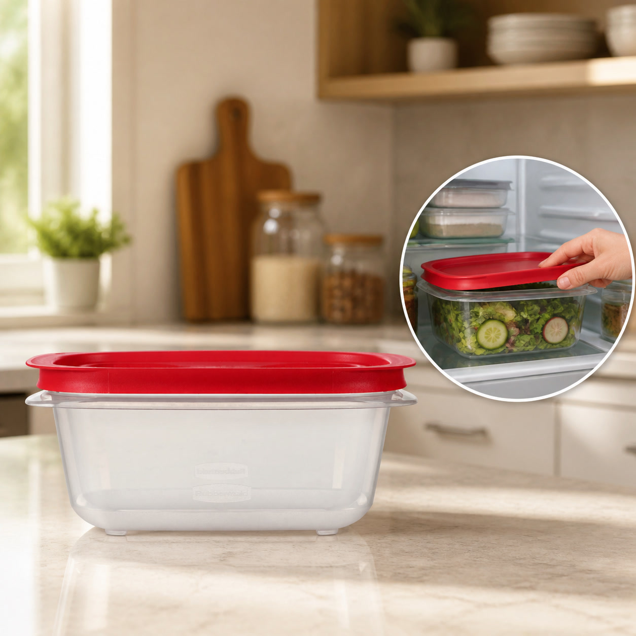 Meal Prep Containers - Contenedor Rectangular para Almacenamiento de Alimentos