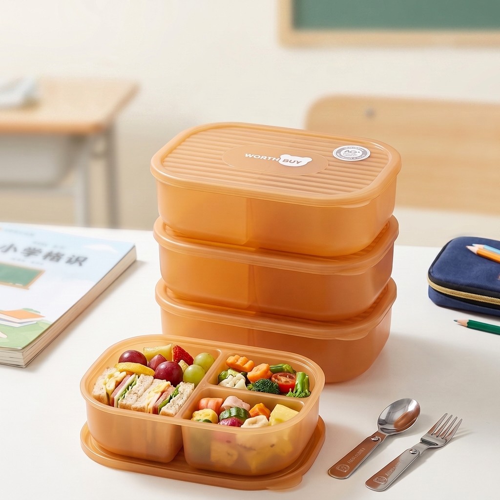 Meal Prep Japanese Food - Lonchera Japonesa de Plástico Bento para
