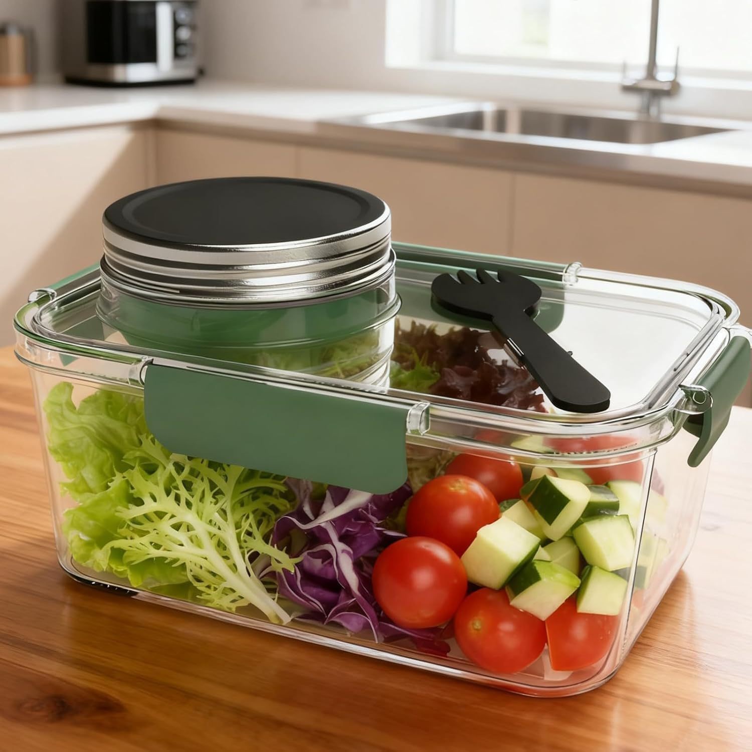 Meal Prep Jars With Lids - Tarro Solar para cápsulas, contenedores de