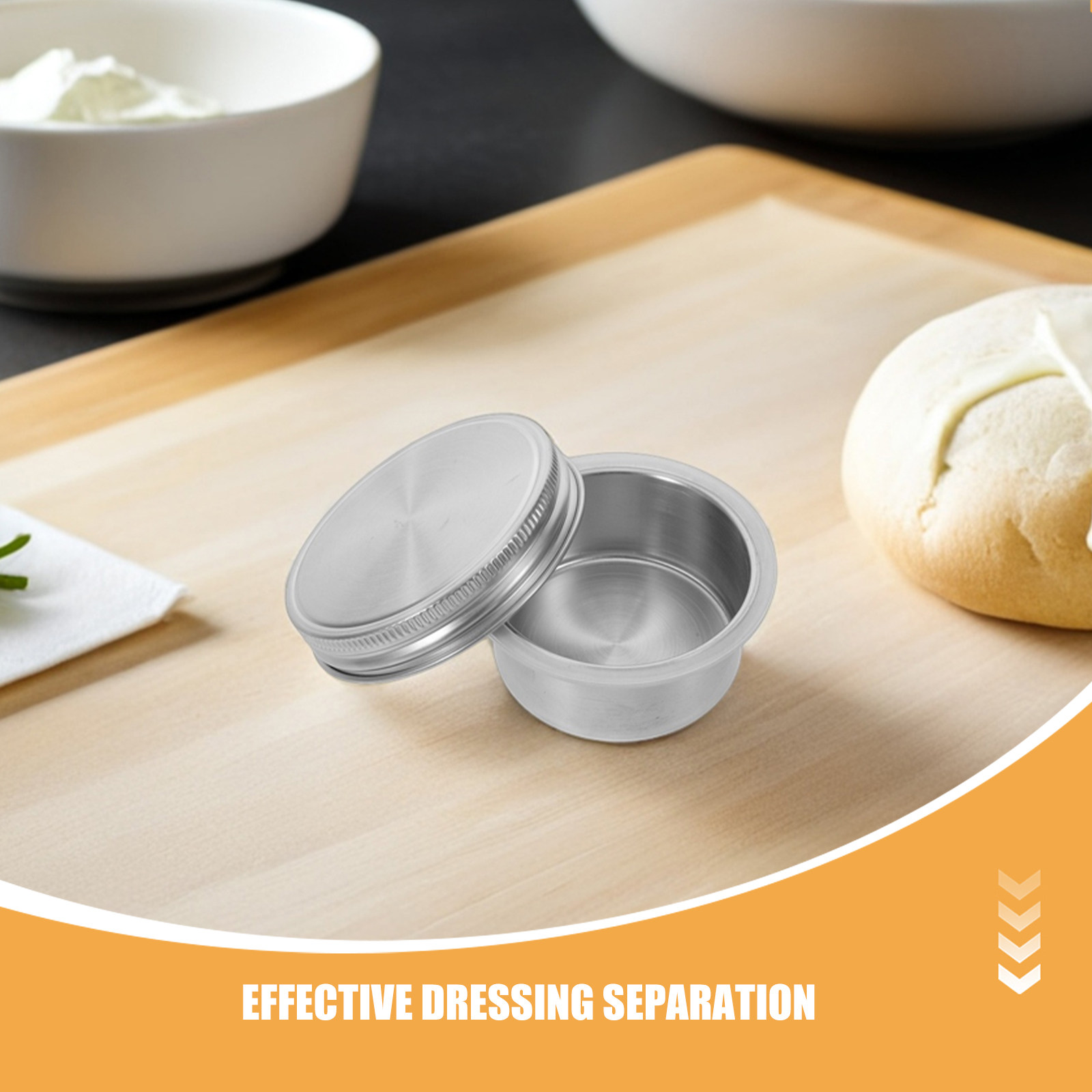 Meal Prep Jars With Lids - Recipientes de Acero Inoxidable Reutilizables para