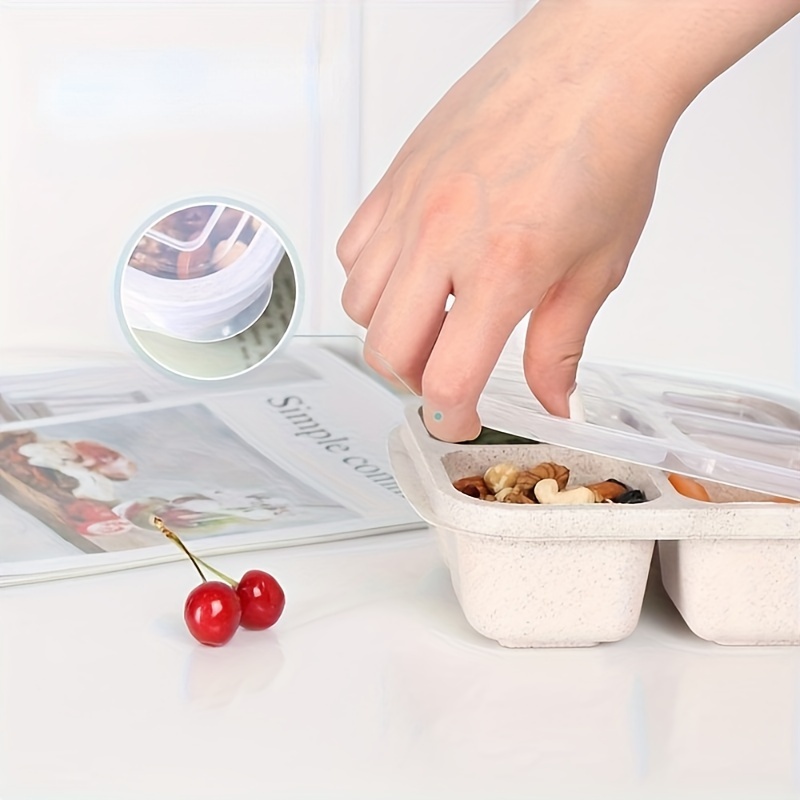 Fiambrera Bento de 3 piezas co - Meal Prep No Microwave reseña y precio