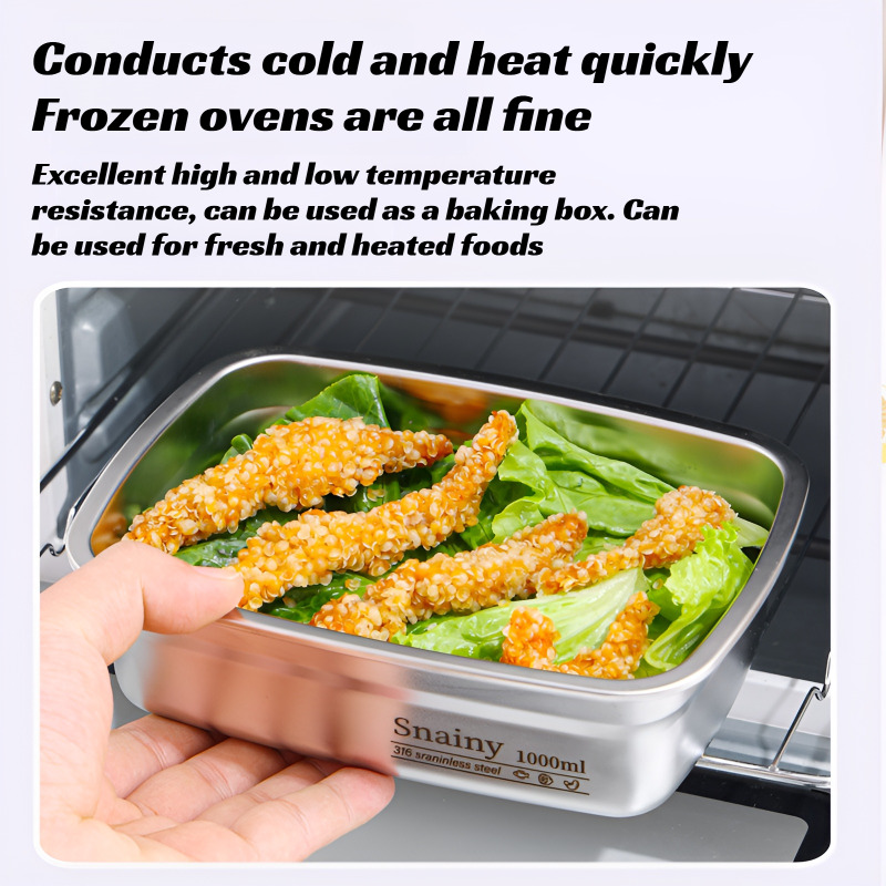Fiambrera de acero inoxidable  - Meal Prep Containers Xl reseña y precio