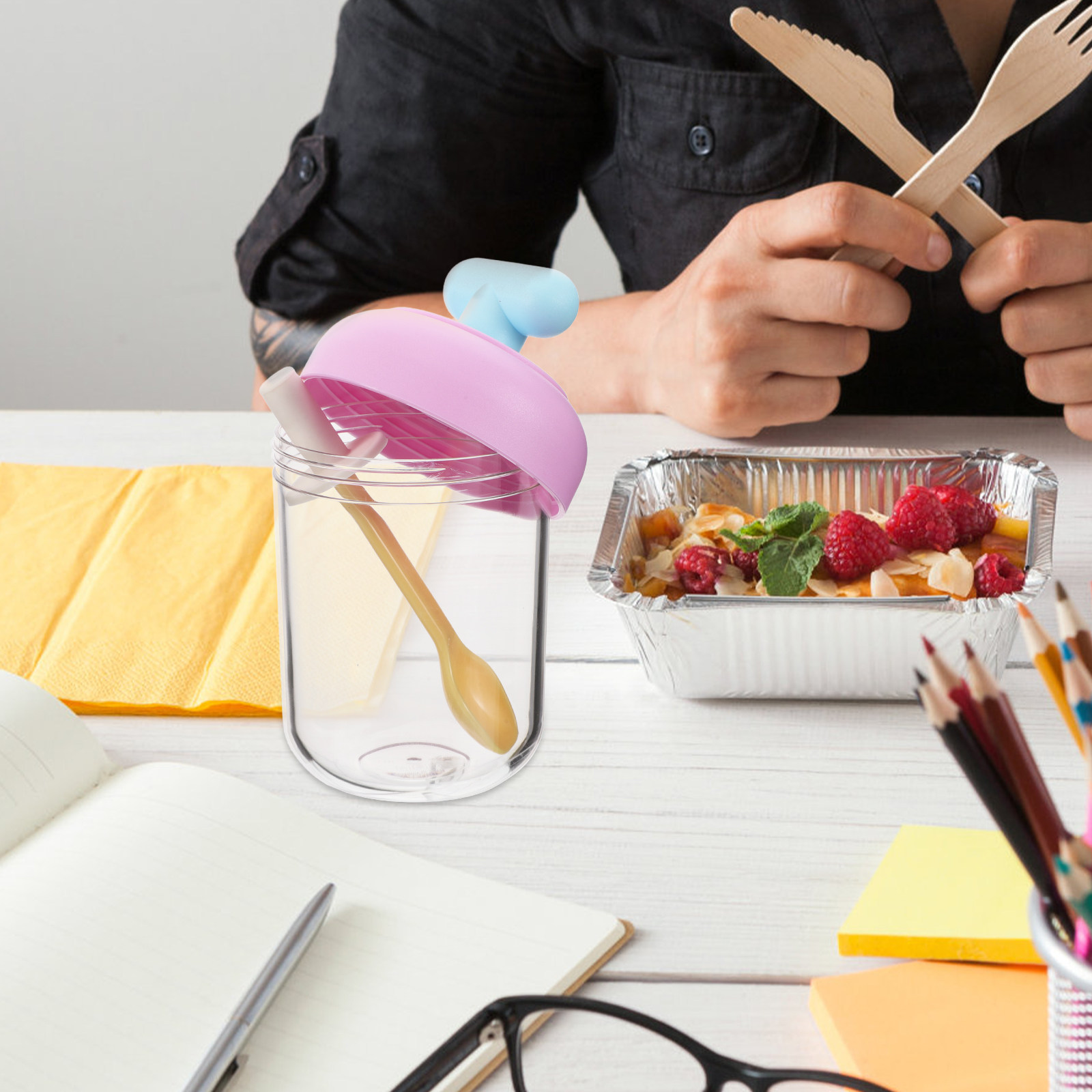 Tazón Portátil de Doble Capa p - Meal Prep Jars With Lids reseña y precio