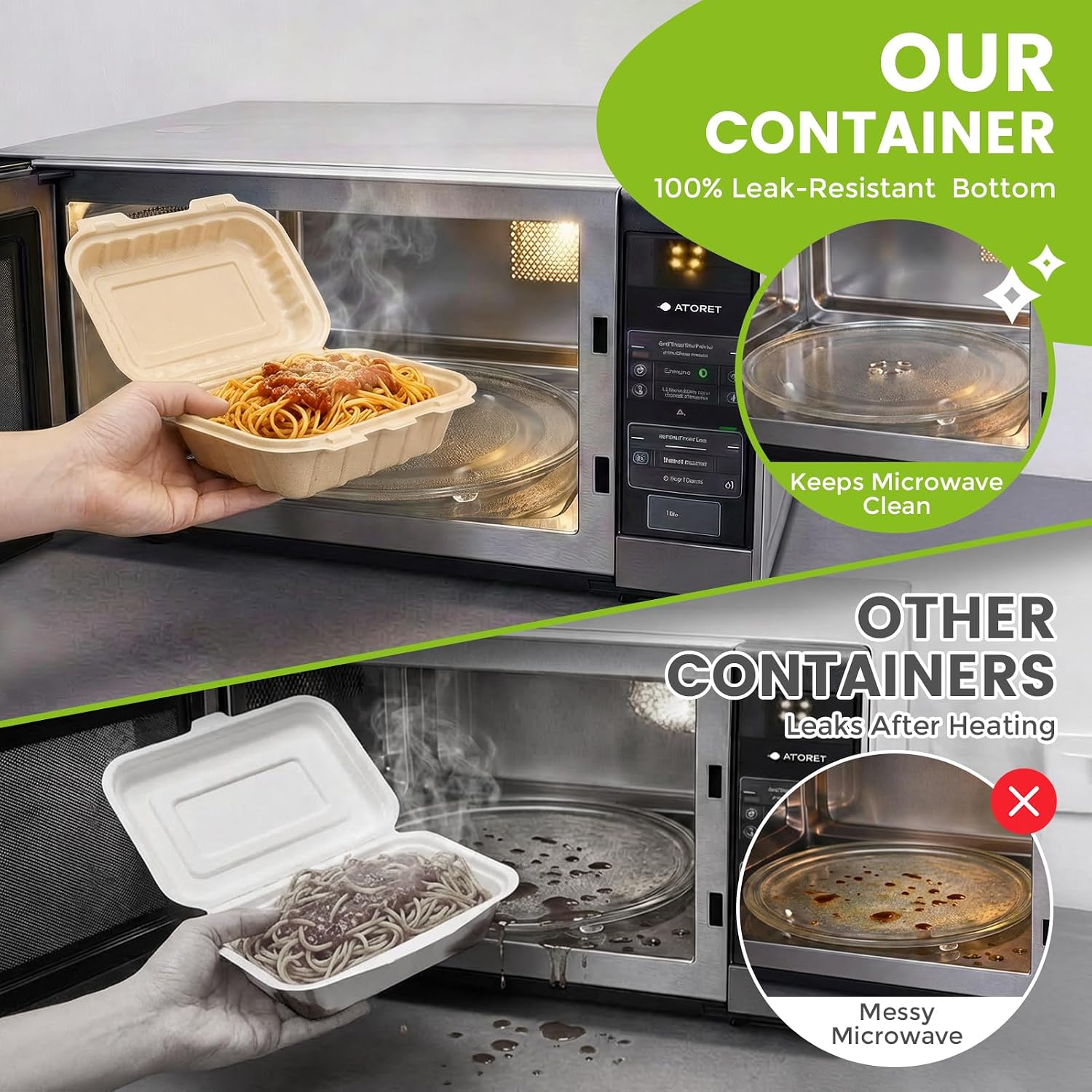 Paquete de 50 Contenedores Des - Meal Prep Containers reseña y precio