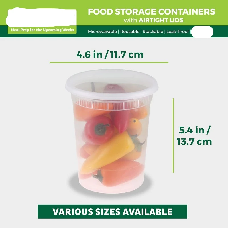 Contenedores de plástico con t - Meal Prep Containers reseña y precio