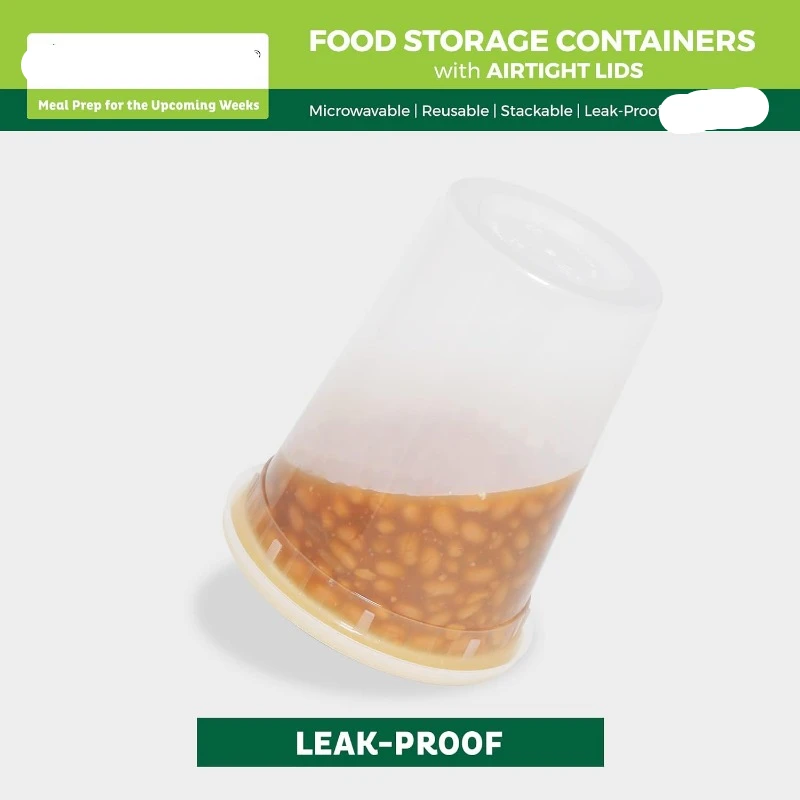 Contenedores de plástico con t - Meal Prep Containers reseña y precio