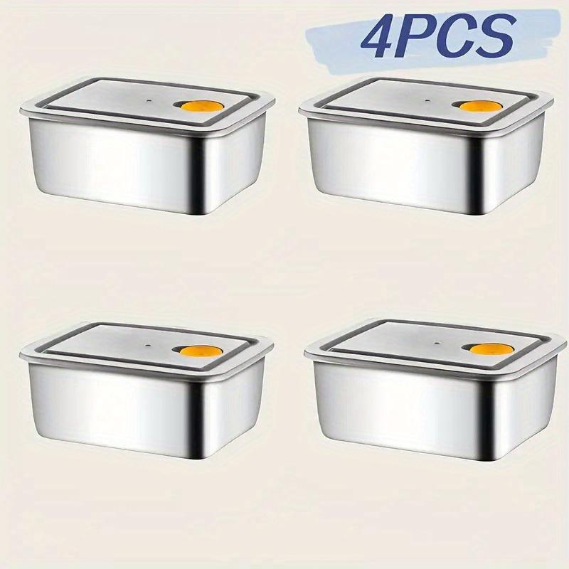 Juego de 4 recipientes de acer - Meal Prep Containers Xl reseña y precio