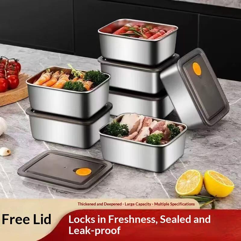 Juego de 4 recipientes de acer - Meal Prep Containers Xl reseña y precio