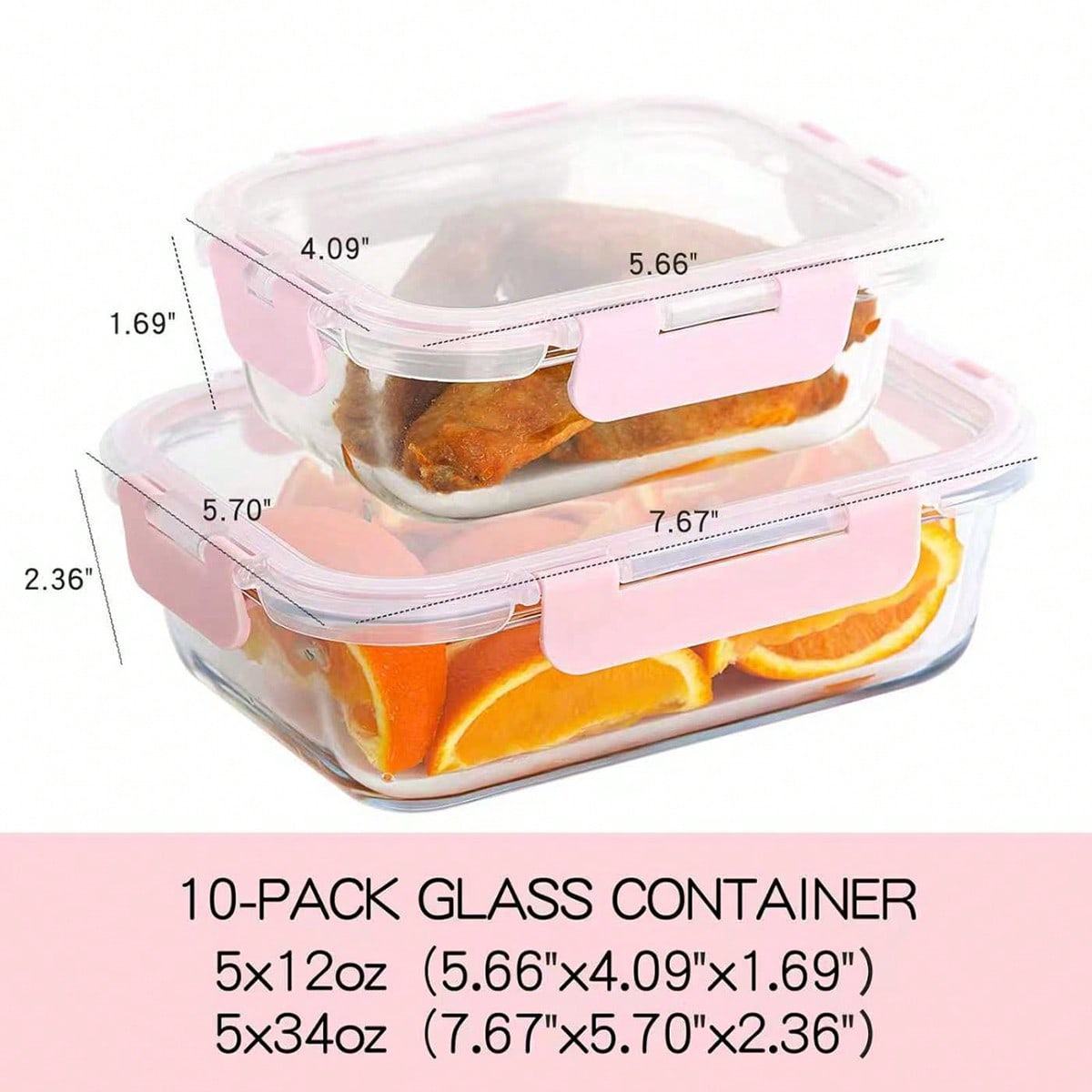 Paquete de 10 recipientes de v - Meal Prep Jars With Lids reseña y precio