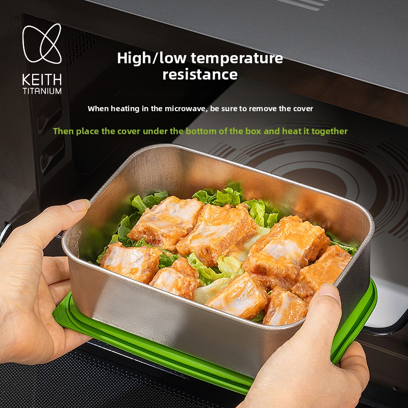 Caja de almuerzo de titanio pu - Meal Prep No Microwave reseña y precio