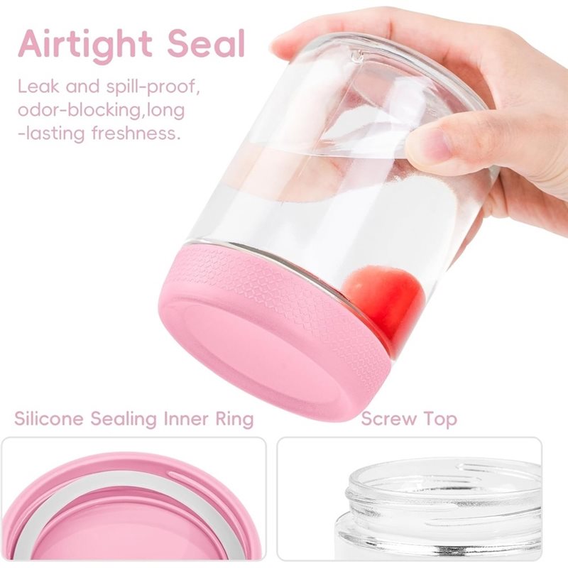 AB66-1Set Frascos para Avena N - Meal Prep Jars With Lids reseña y precio