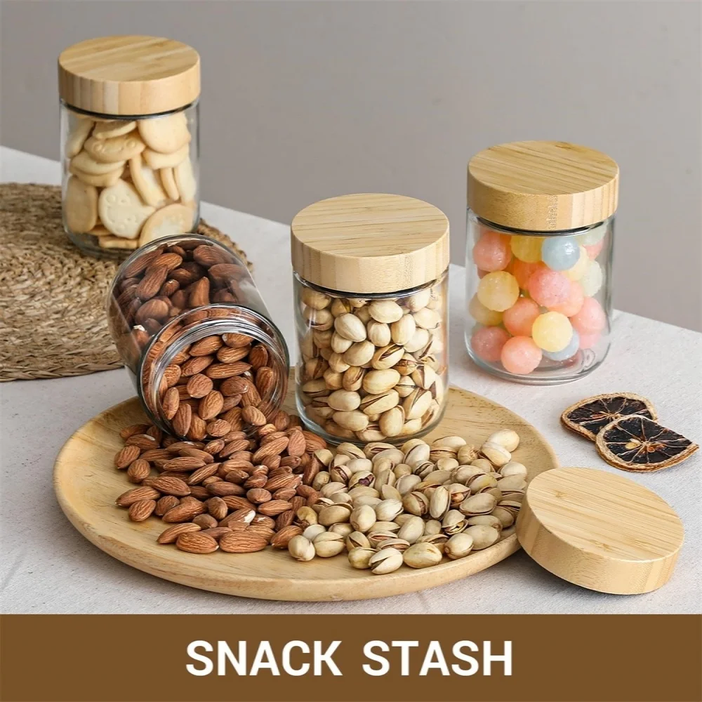 Paquete de 4 recipientes de 16 - Meal Prep Jars With Lids reseña y precio