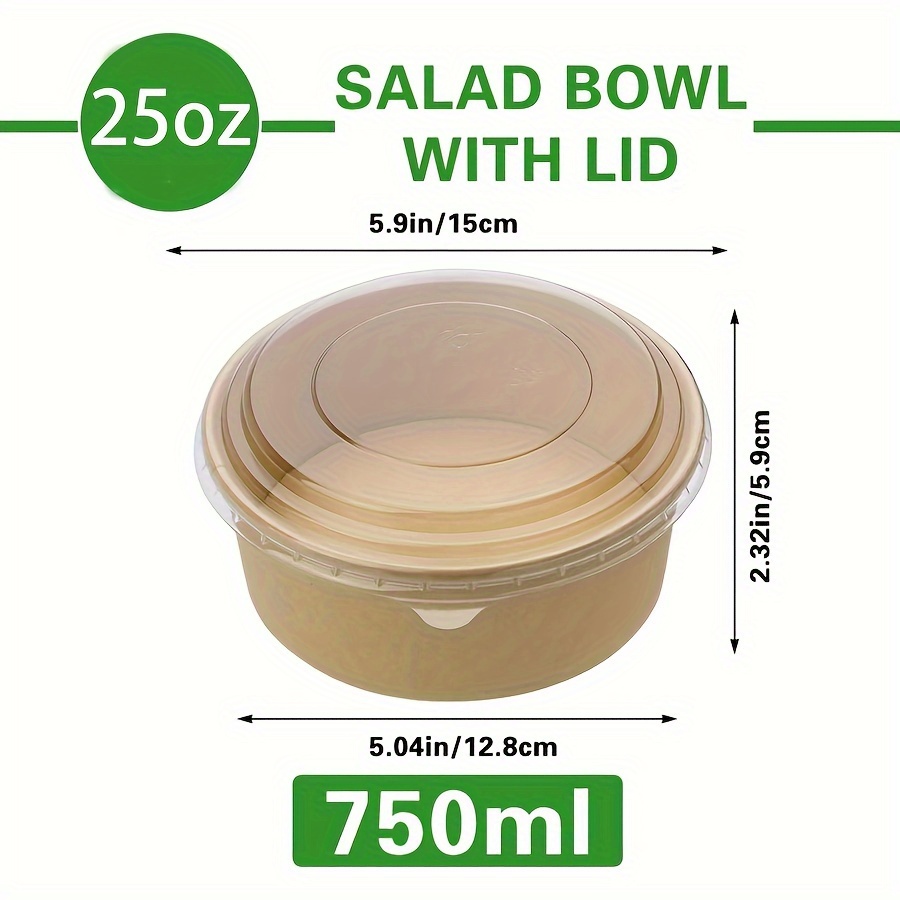 Paquete de 25 Oz/750Ml 25/50 t - Meal Prep Containers reseña y precio
