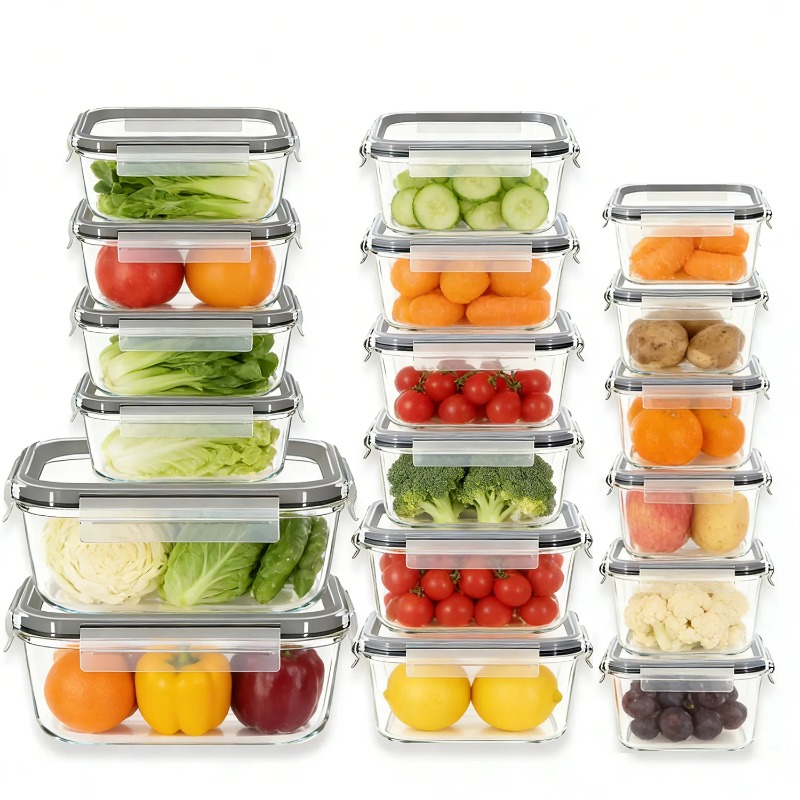 Juego de 18 recipientes de vid - Meal Prep Jars With Lids reseña y precio