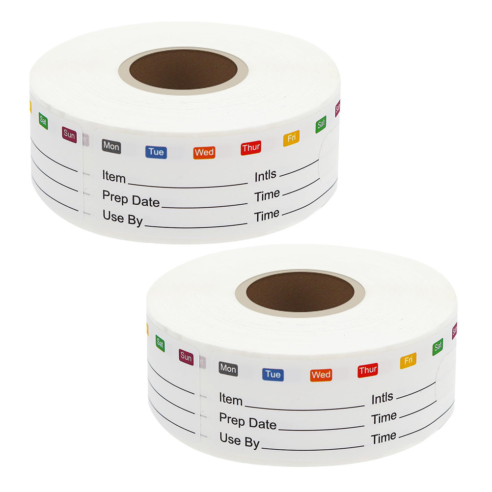 2 Rollos de Etiquetas Adhesiva - Meal Prep Containers reseña y precio