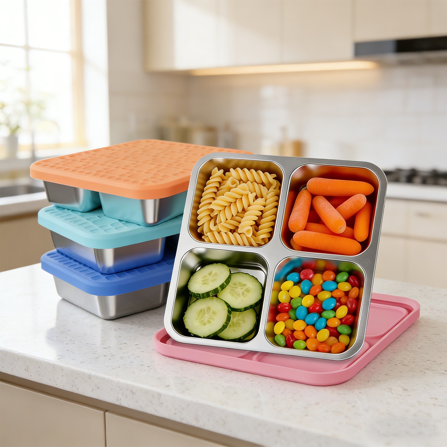 Contenedor de Almuerzo Dividid - Meal Prep Containers reseña y precio